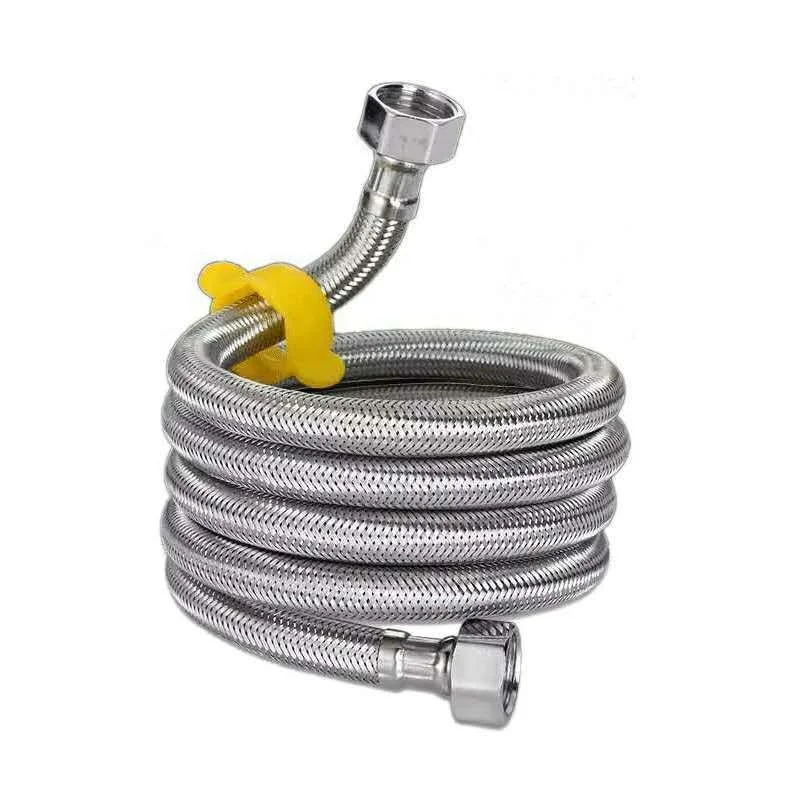 most popular stainless steel braided hose pipe china Manufacturer inlet faucet hose 1/2 stainless steel flexible water pipe