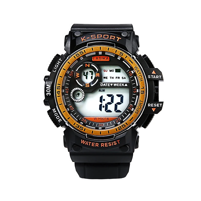 
Color Silicone Rubber Waterproof Bracelet Children LED Watches Kids Digital Sport Watch 