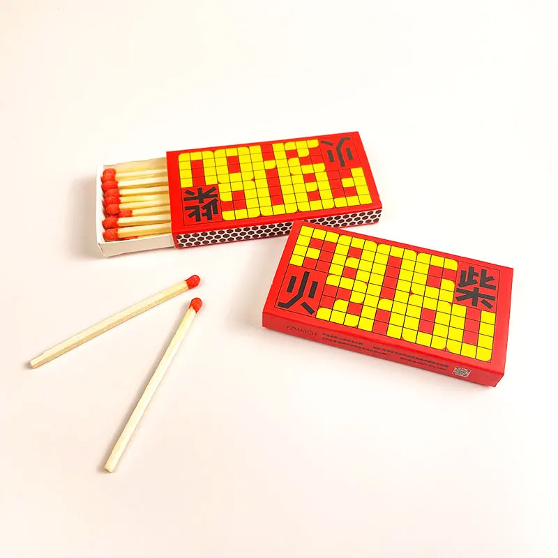 VLONG Book Style Matches Old Vintage Custom Logo Private Custom Matches Book Safety Color Candle Matches