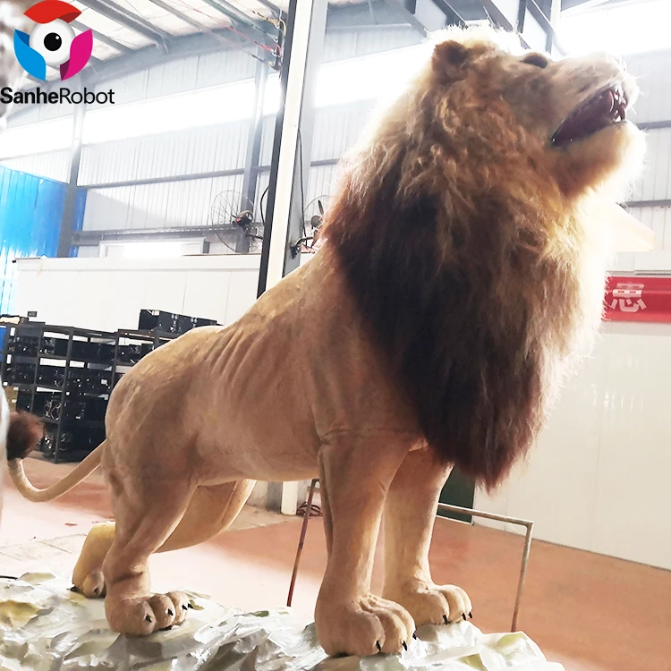 Animal park Simulation Animal animatronic Life size Lion for sale Theme Park Decorations Simulation Animals Animatronic Lion