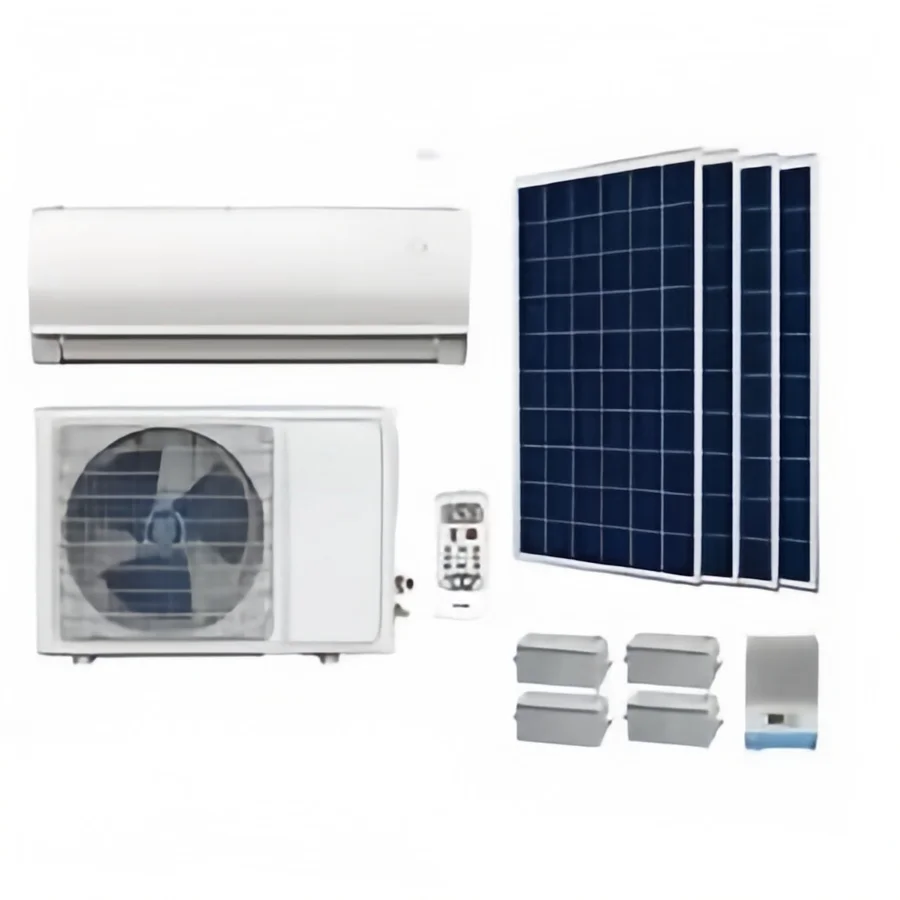 hybrid 110v 18000btu small window type 12v dc 100% compressor for home solar ac air conditioner cassette