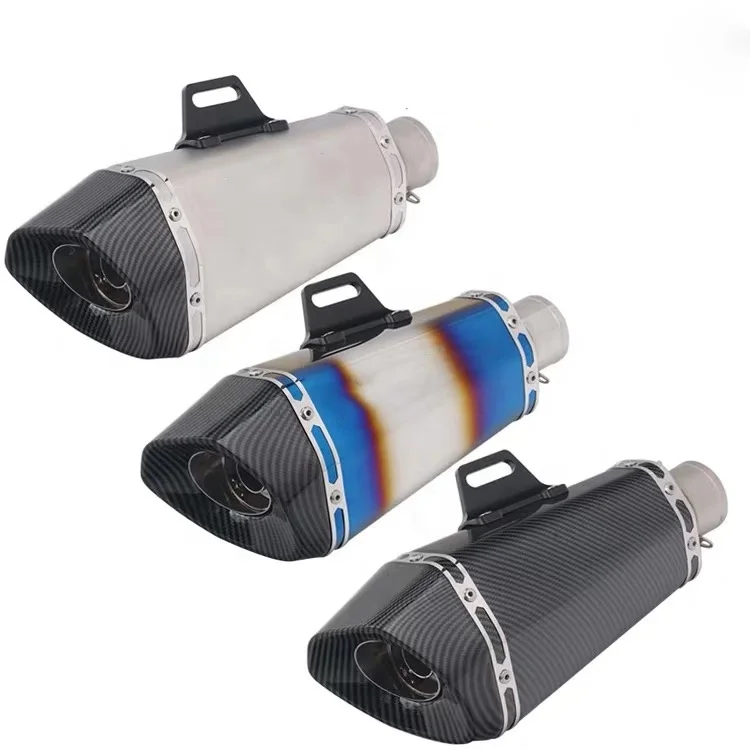 51mm carbon fiber escapes chinos para moto 125cc scooter exhaust