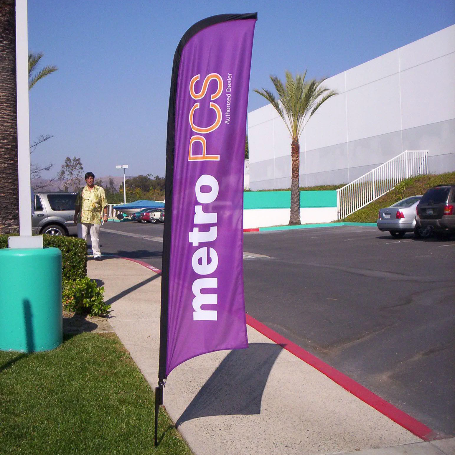 Double Sided Custom Advertising Beach Flying Feather Flag For Outdoor