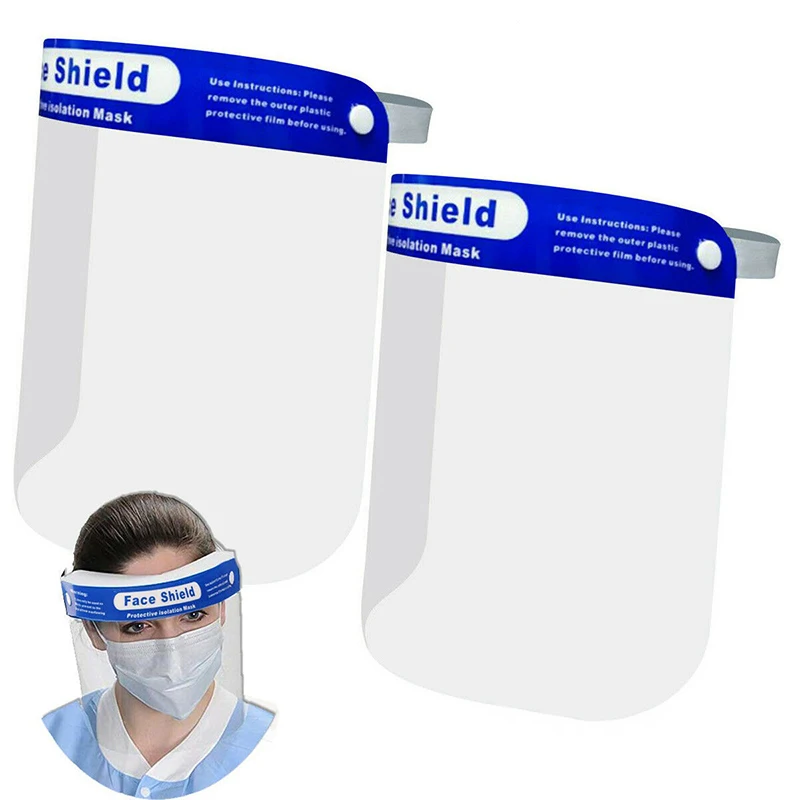 Hot Sale Clear Hospital Medical Faceshield Type Face Cover Full Disposable Eye Protection Anti Spittle Face Shield