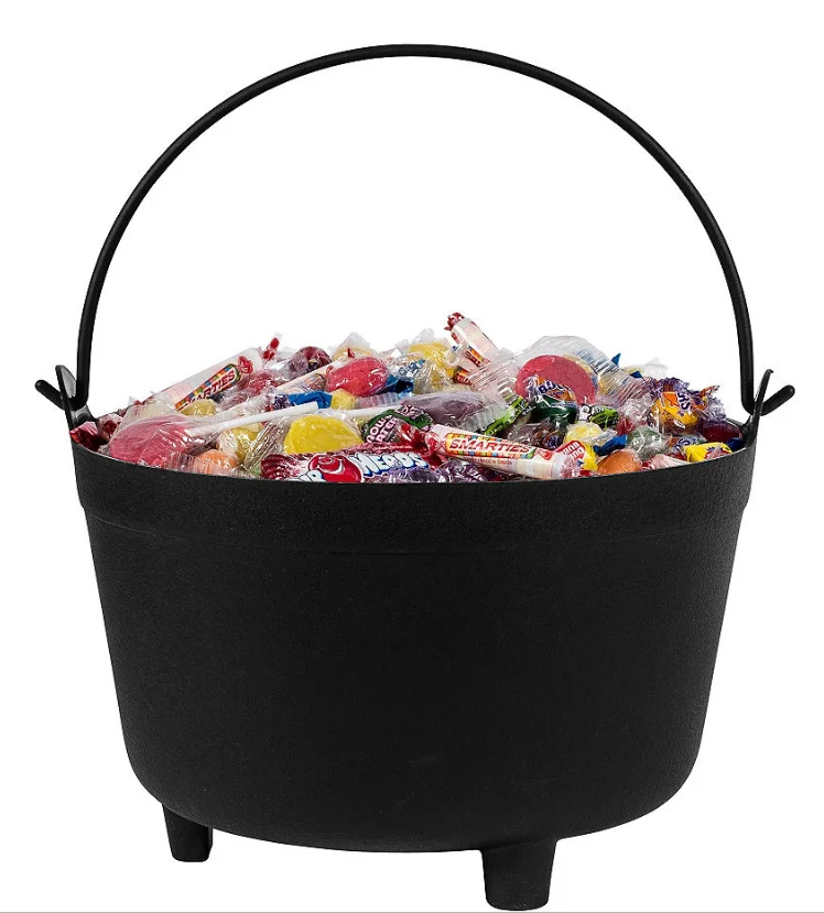 Sununp Wholesale Plastic Halloween Pumpkin Candy Bucket for In-home Party Storage