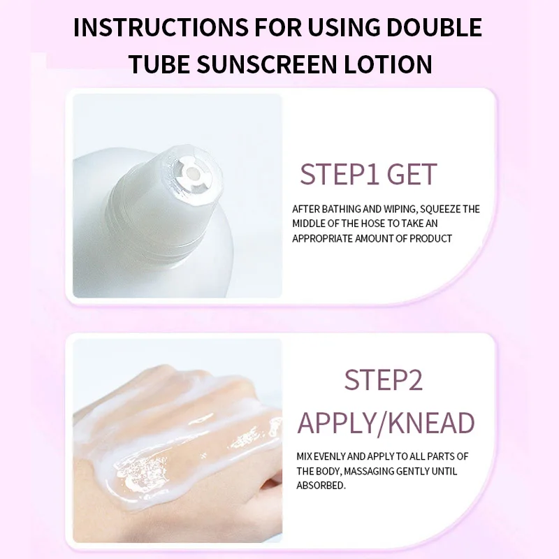 Private Label Sunscreen Cream Lotion 2 In 1 Sunblock  UV Spf 50 Anti Wrinkle Sunscreen Cream