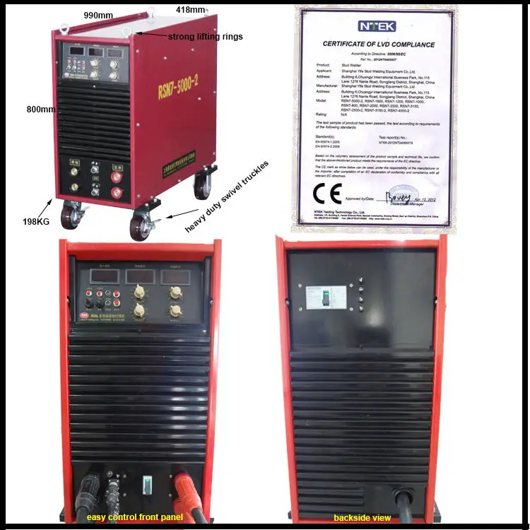 IGBT Двойной Пистолет инвертор шпилька сварочный аппарат