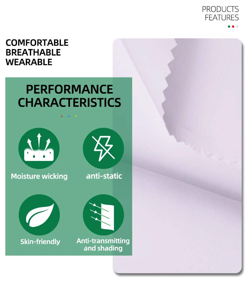 100 Polyester fabric Rongpai textile medical gowns nurse uniform fabric twill fabric for medical suit