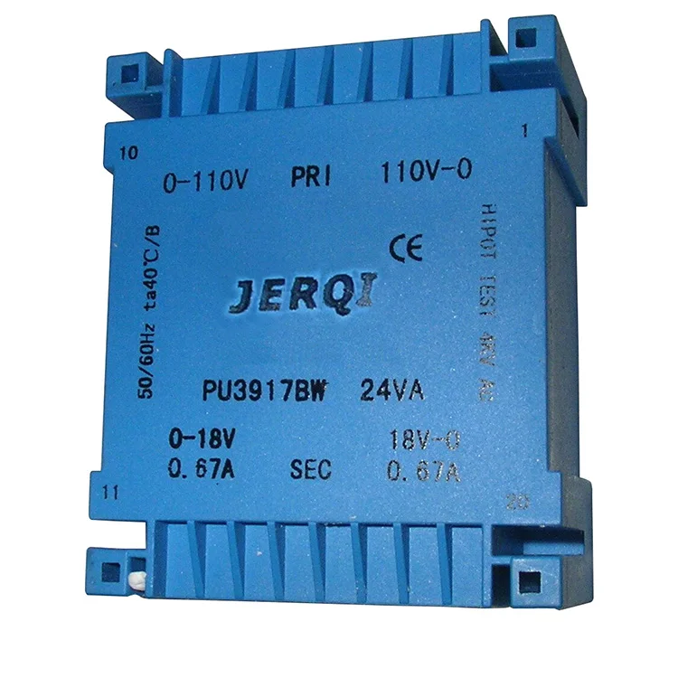 factory supply 24VA 30VA 2X12V 2x15V 110V UI39 potting isolation transformer