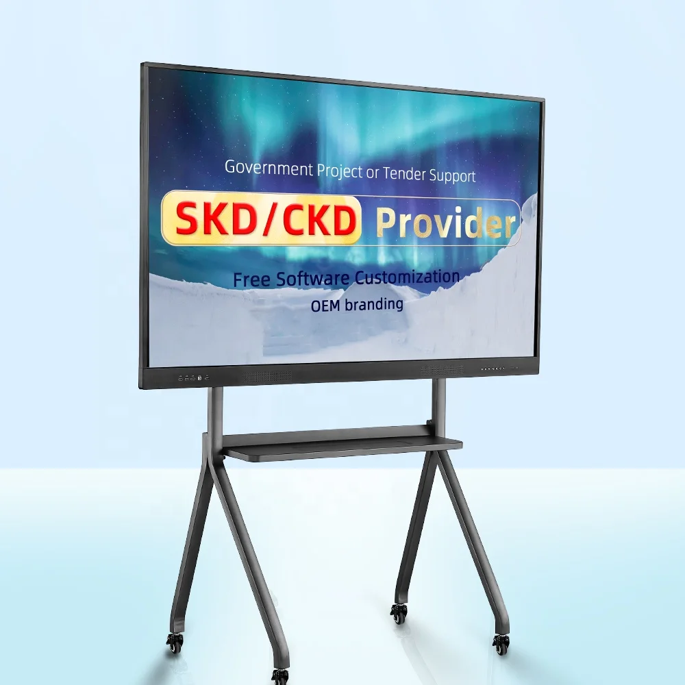 Fix Interactive Flat Panel Wall Bracket 65-86 Inch  Mount Mobile Stand for Interactive Display Customized Steel Hard Holder