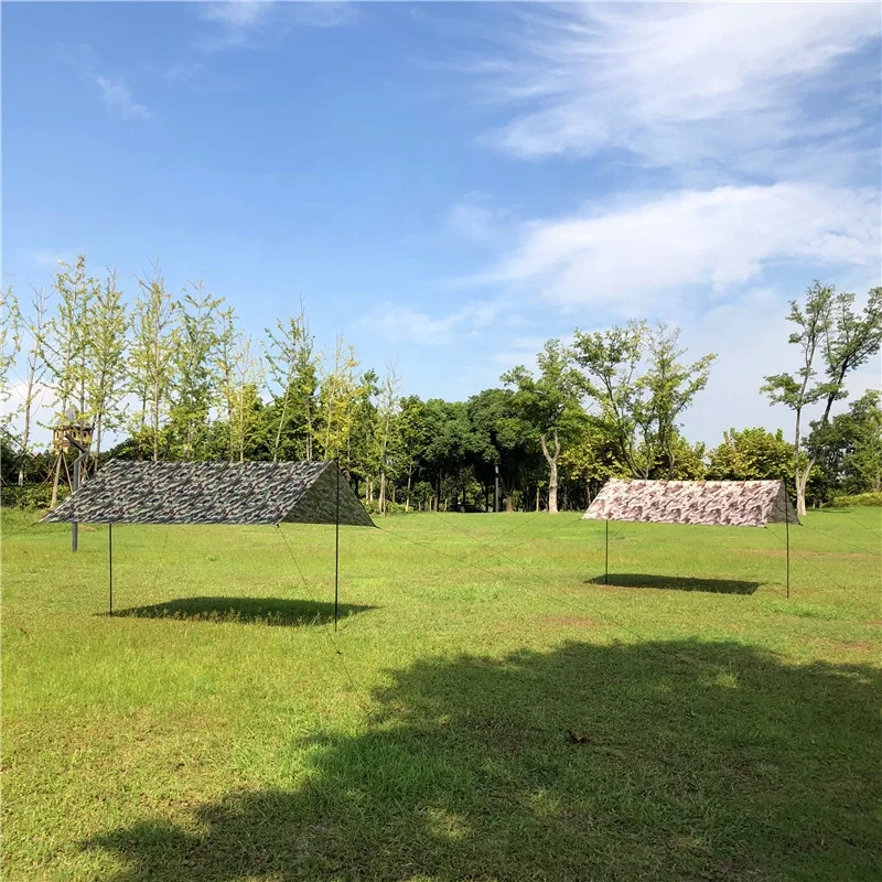 
Mountain cattle Factory Ultralight Camouflage Waterproof 4x3 M Tarp Tent Camping Bushcrafter Hunting Sun Shelter 