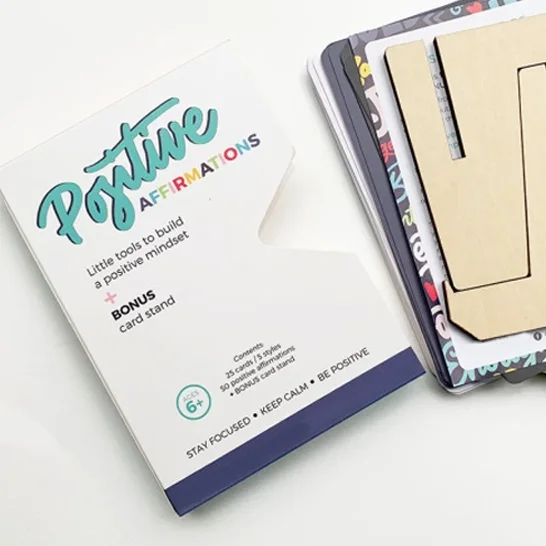 Custom Printing Paper Positive Affirmations Cards Adult Playing Cards Printing Affirmation Cards With Stand