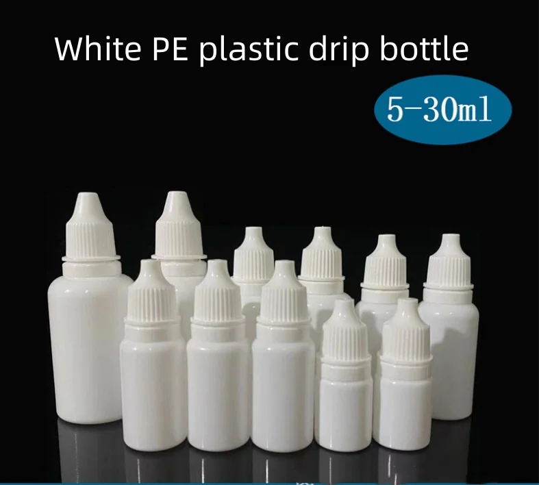Stocks whole sale ink flask of 5ml 10ml 15ml 20ml small drop bottle PE plastic flask pigment packaging in separate bottles