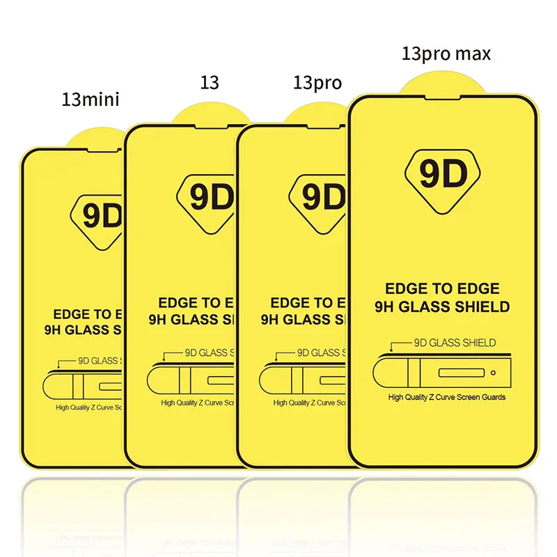 9D Full Cover Tempered Glass For Iphone 12 Pro Xr Xs Max 13 Plus 7 8 + Screen Protector For Iphone 14 Pro Max Pelicula De Vidro