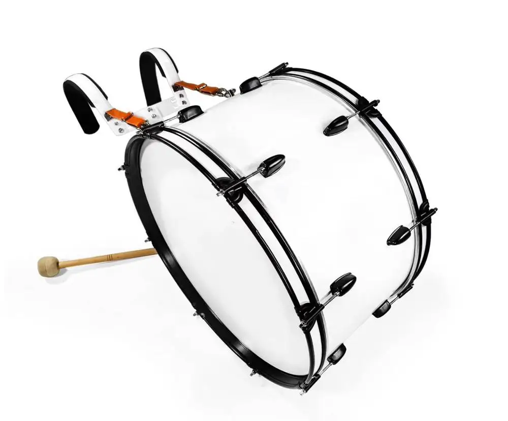 Competitive price custom size wood shell professional bass marching drum