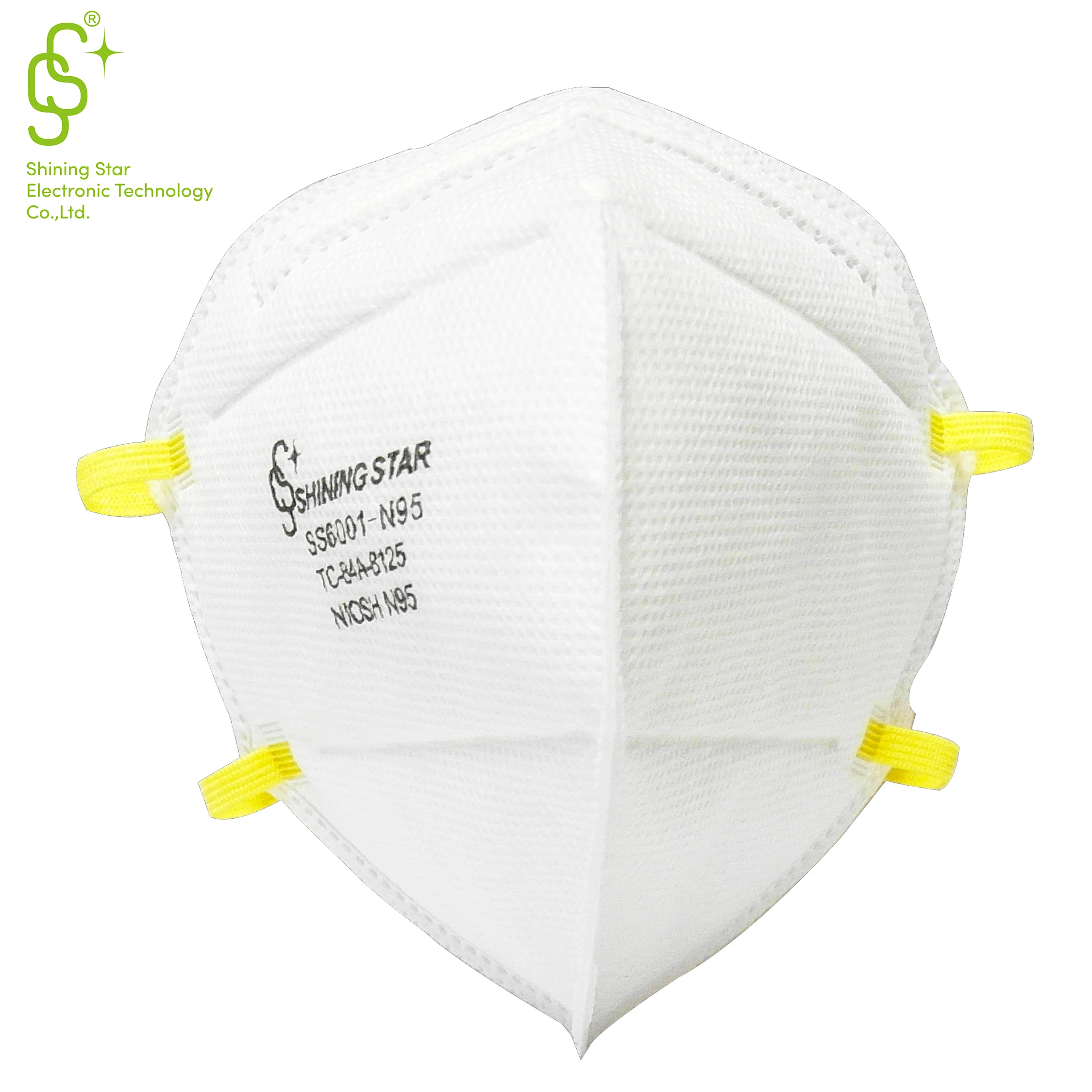 Protective Anti-pollution Disposable NIOSH N95 Flat Fold Dust Mask