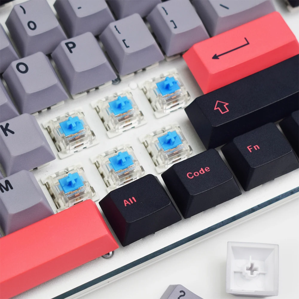 129 Keys 8008 Keycaps PBT Custom Dye Sublimation GMK Double Shot Cherry Profile Keycaps for MX Switch Mechanical Keyboard