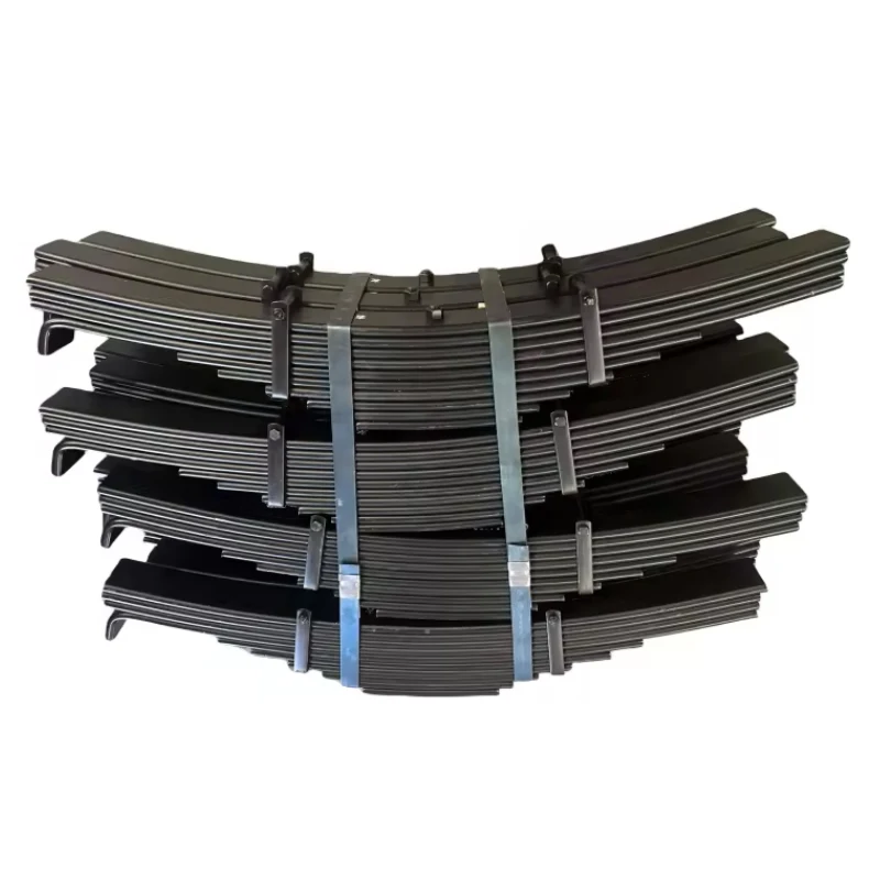 For L1 HJ Hos Type Bogie Trailer Truck Bogie Spring Suspension Axle Super 25T 30T 35T Use 17pcs 19 pcs Leaf Spring