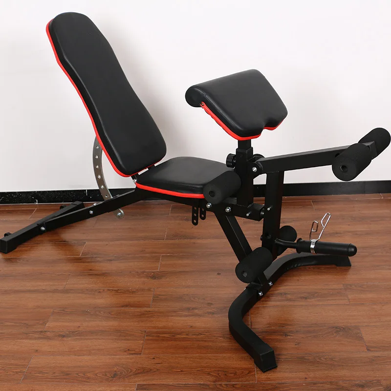 
Multi-functional dumbbell bench 4 in 1 home training bench with dumbbell bench, supine board, Roman chair and preacher curl 