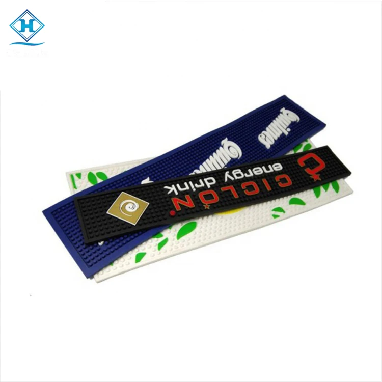 Macallan sublimation guinness beer carlsberg jagermeister bar mat custom designed beer bottles black mat