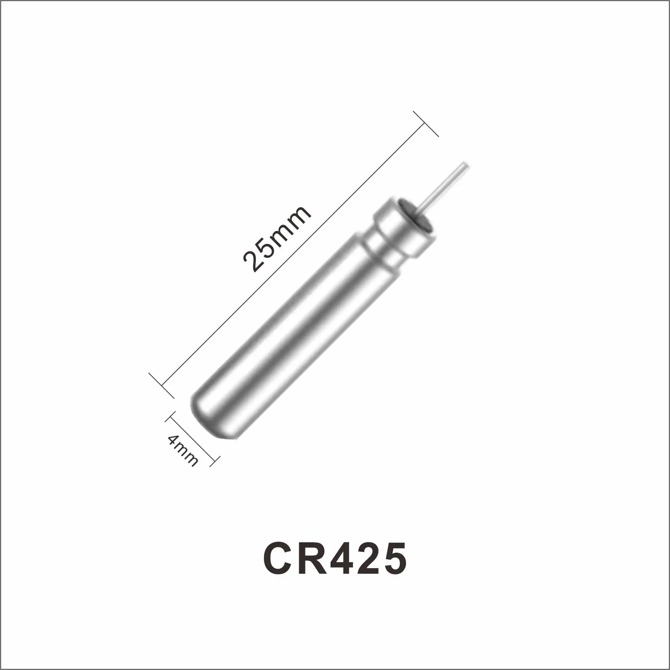 Dlyfull 3.0V Pin Type Lithium Battery CR425 for Electronic Fishing Float
