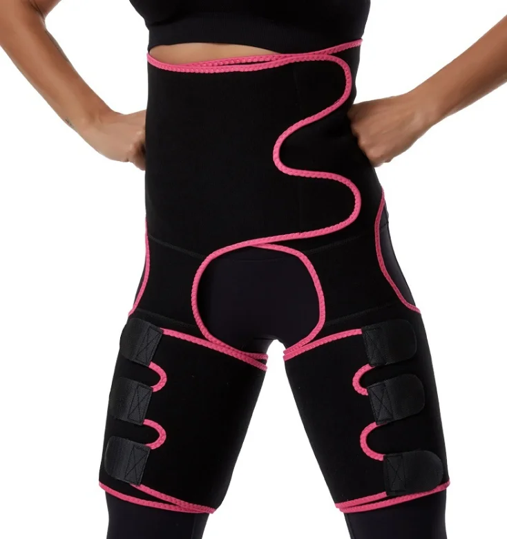 Adjustable Neoprene Sweat Waist Trainer Tummy Wrap Trimmer Belt High Butt Lifter Thigh