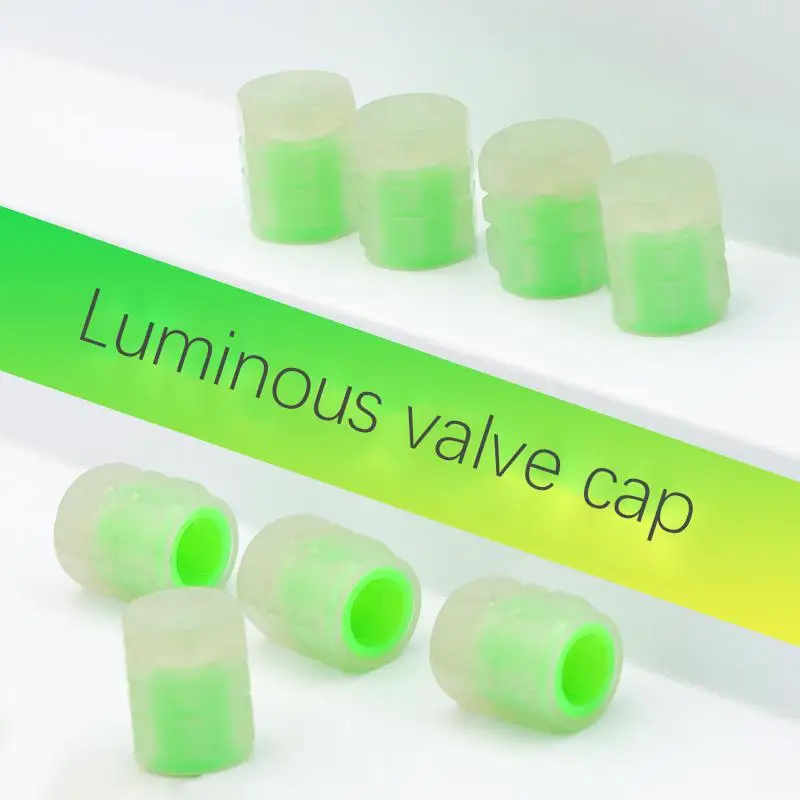 Luminous tire air valve cap automobile valve cap Motorcycle truck vacuum tire air nozzle luminous valve core cover