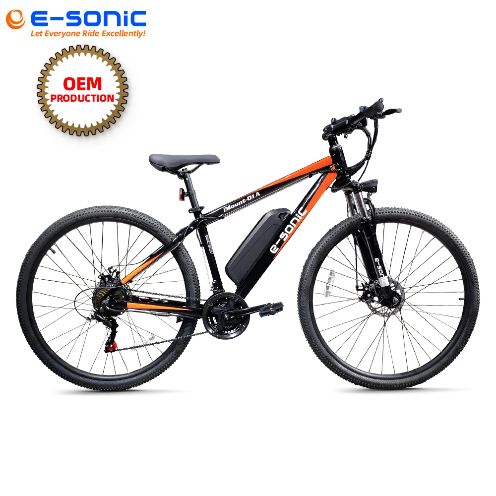 New design E-SONIC brand 29 inch 350 watts mountain ebike for riders on snow or beach outgoing electric bicycle