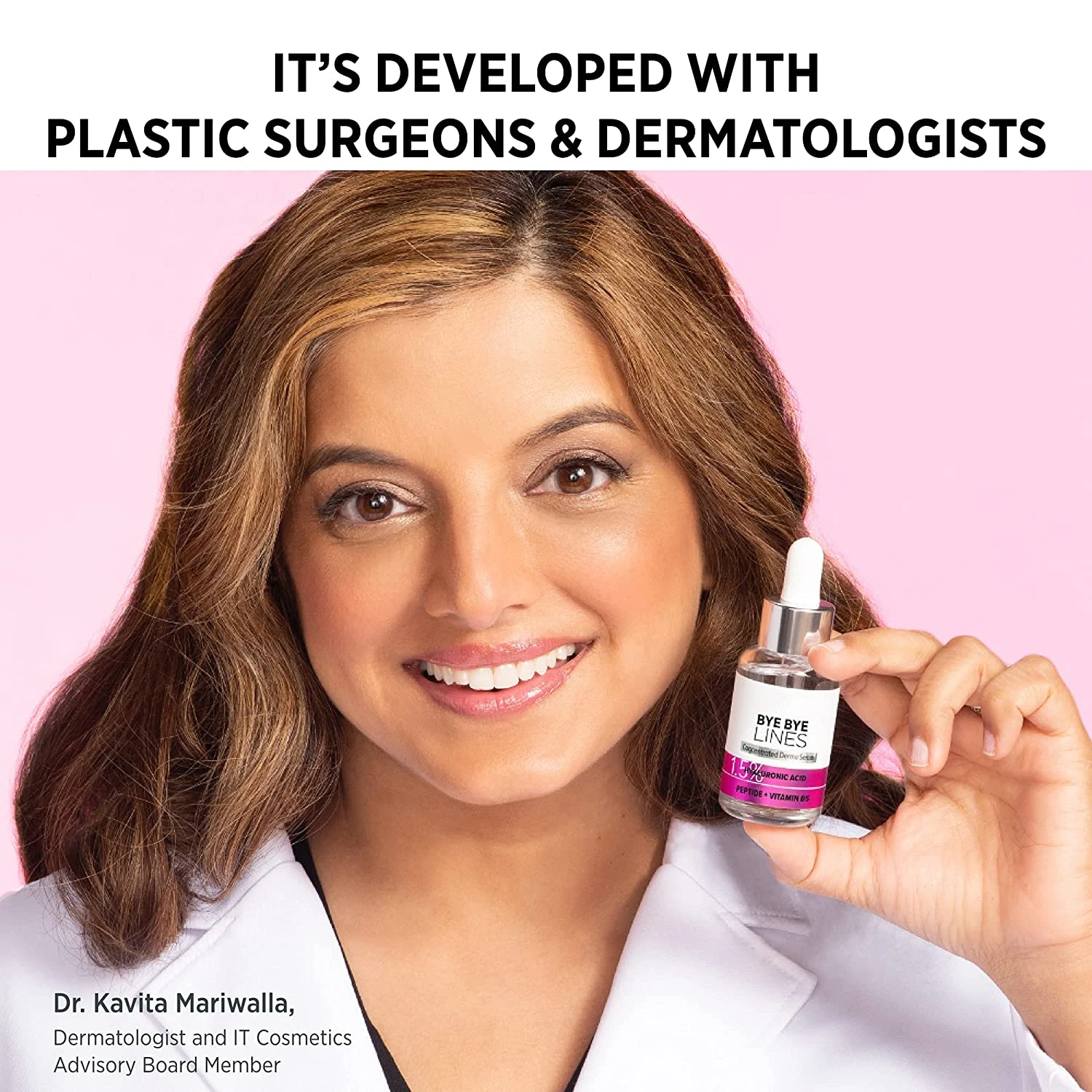 2022 Private Label  Bye Bye Lines  Vitamin C Serum For Face With 1.5% Hyaluronic Acid Serum