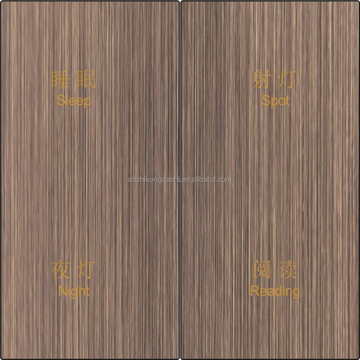 Фабрика Zhikongdashi лидер продаж четырехсторонний алюминиевый красный бронзовый весь дом умный голосовое управление настенный выключатель для дома