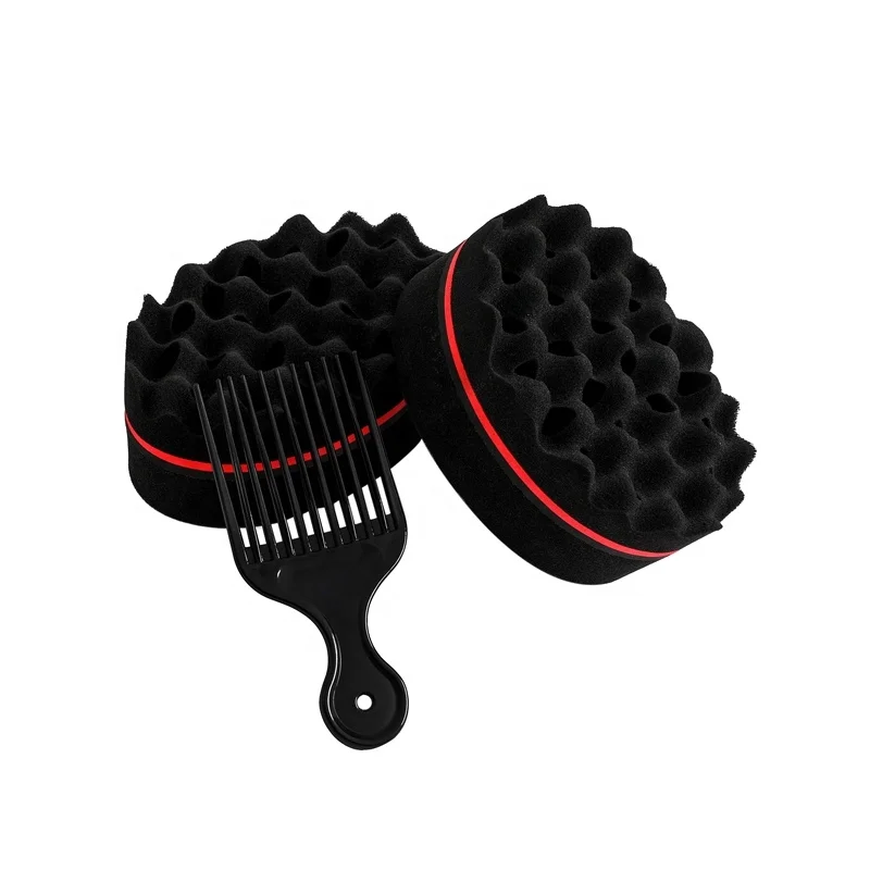 Custom Wave-shaped Sponges hair sponge twist curl sponge hair brush twister for black men