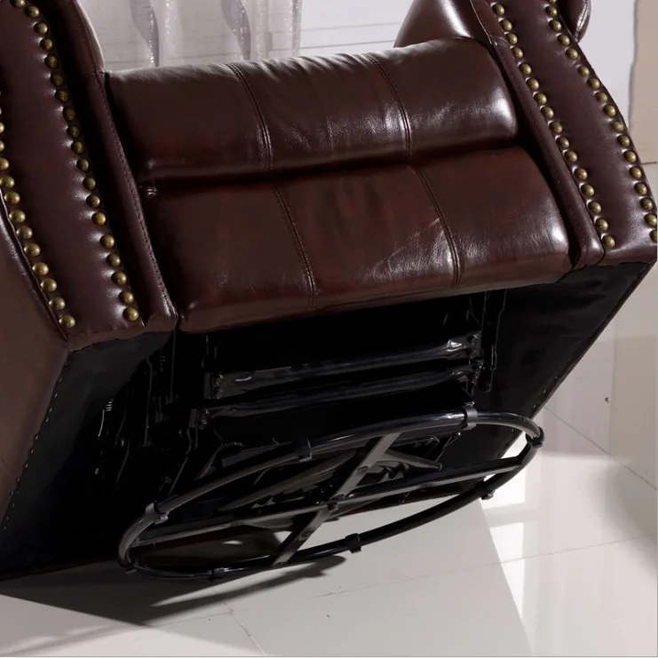 Вращающееся массажное кожаное кресло с откидной спинкой YASITE