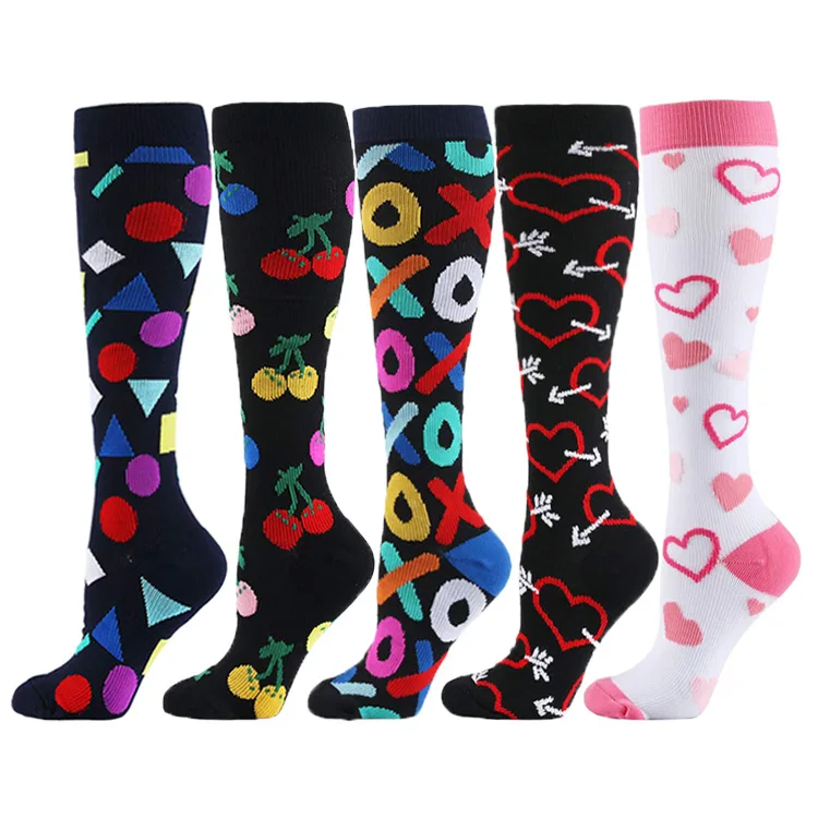 graduated medical custom logo stockings for Women Men 1520 mmhg knee high nurse compression socks