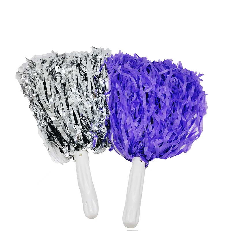 Factory Hot Sell purple Cheerleader leading Pom Poms  Megaphone Set