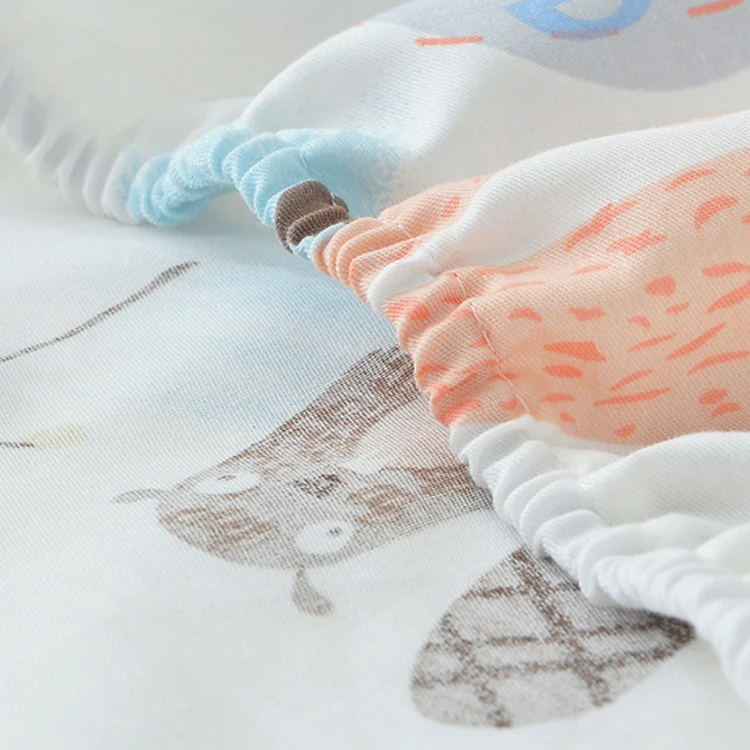 Bed Linen And Bedding Cover Wholesale 100% Cotton Printed Children Bed Design Waterproof Bedspread Wholesale Linen