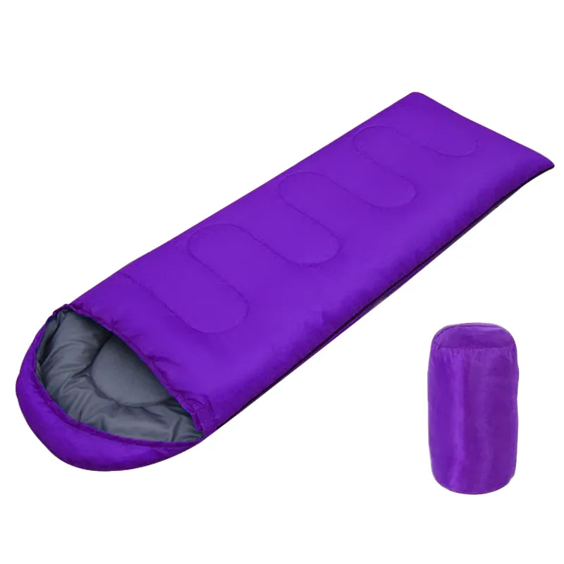 Wholesale Cheap Outdoor Envelope Sleeping Bag 190t Polyester Adult Hollow Fiber Cotton Waterproof Travel Hiking Camping Envelope