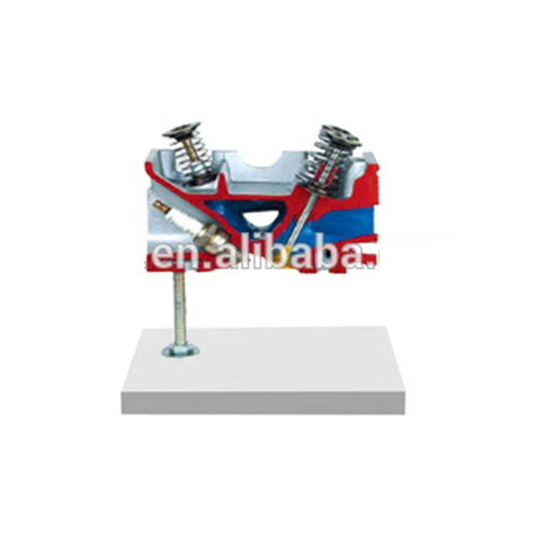 Головка блока цилиндров-3 клапана двигателя с вырезом, тренировочная Модель двигателя, наборы рассеивателей