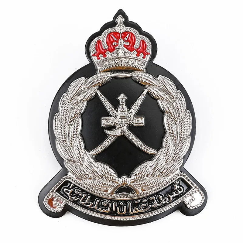 
2020 high quality customized military uniform cap badge(Oman badges) 