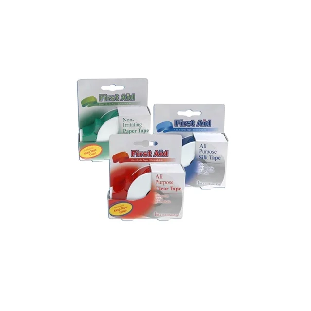 Micropore paper bandage/paper tape roll with a cutting device /dispenser 1.25cm/2.5cm width