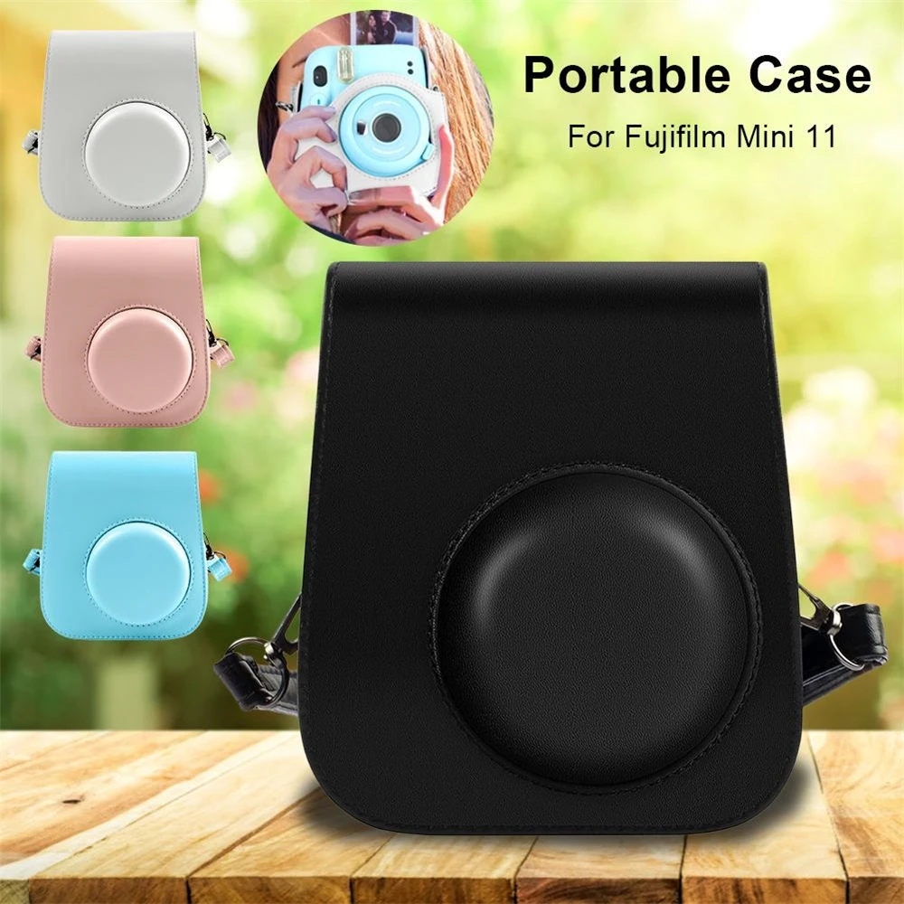  Camera Case Portable Professional Protective Bag Cute PU Leather Package for Fujifilm Instax Mini