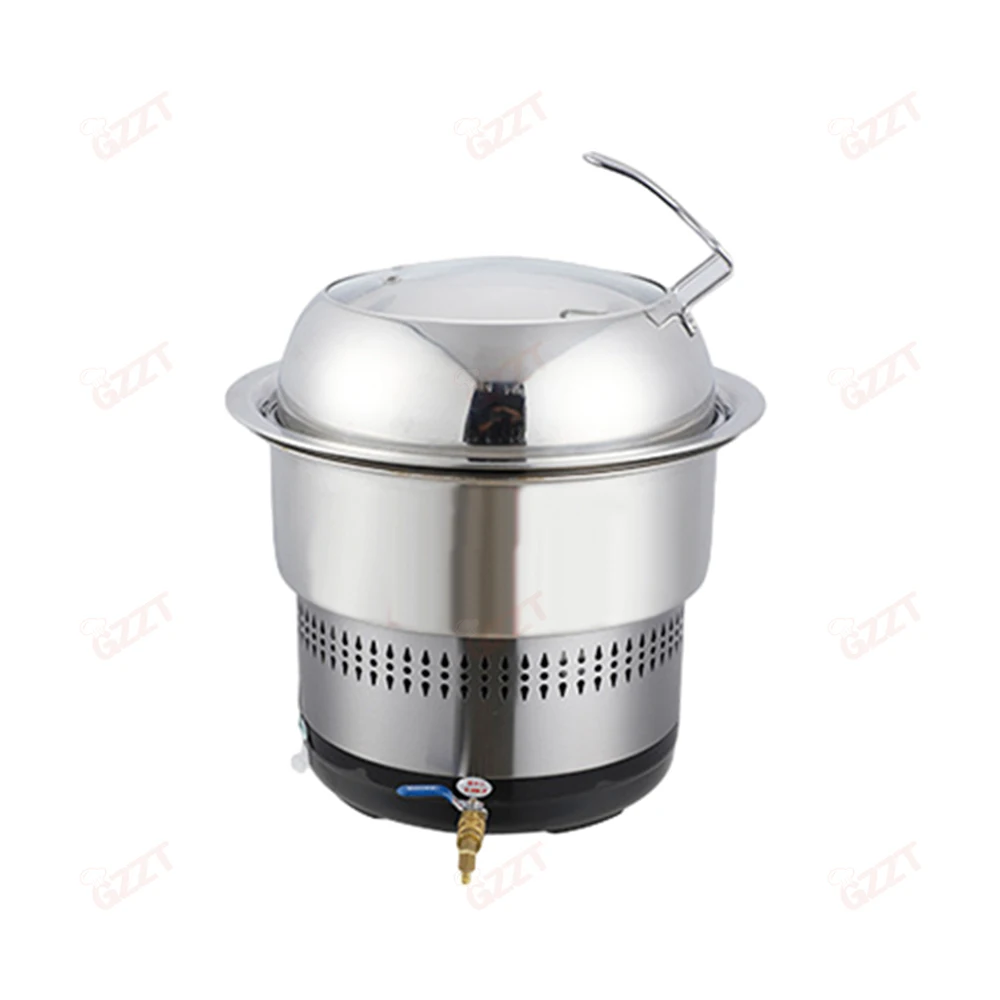 Oem Commercial Kitchen Electric Hot Pot Steamer With Timer Fire adjusting knob Intelligent Stainless Steel Electric Food Steamer