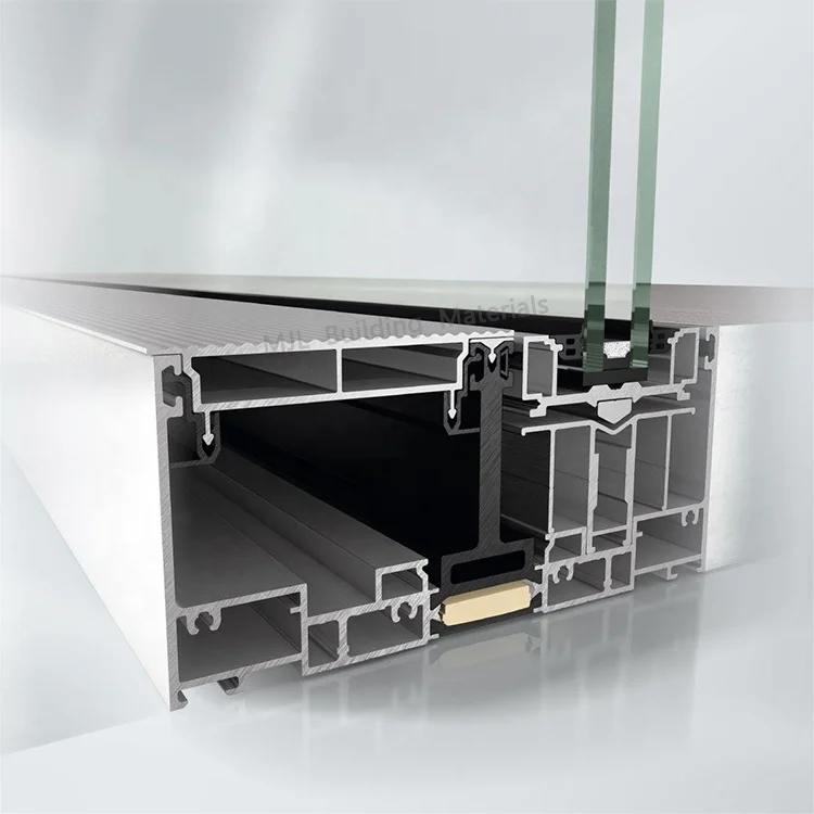 Luxury lowe glass sliding door security narrow frame panorama design sliding system