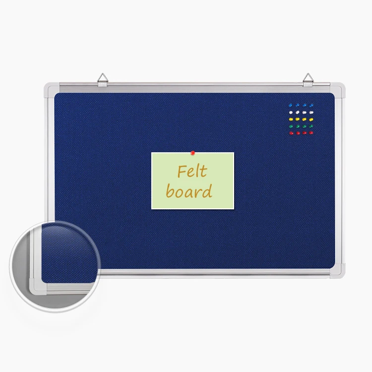 Blue Pin Board Message Felt Board Standard Size Blue Notice board For School