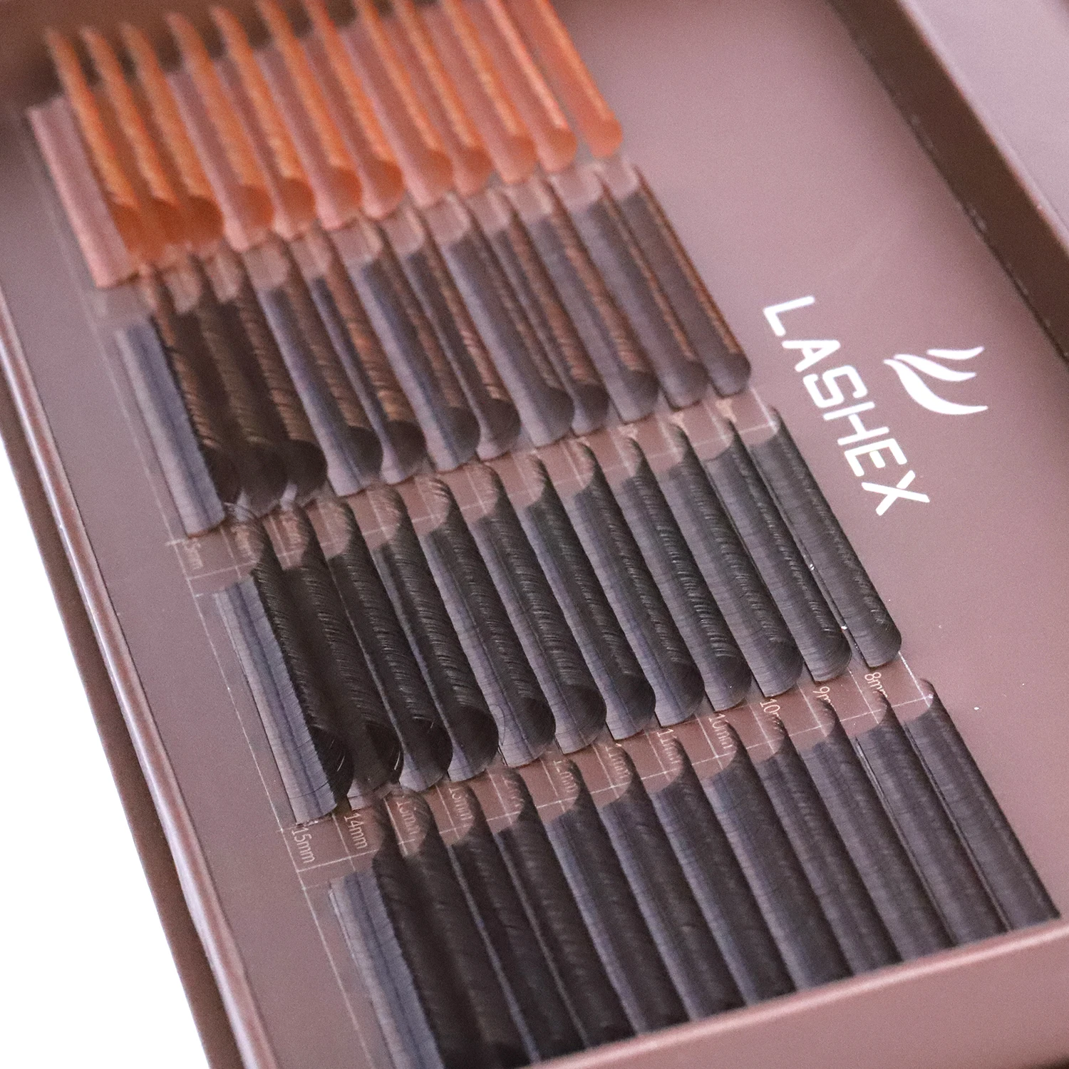 Soft Premium Brown Lashes Extension M Curls Brown 03 0.05 0.07 Cashmere Lash Extensions Brown Lashes Extension