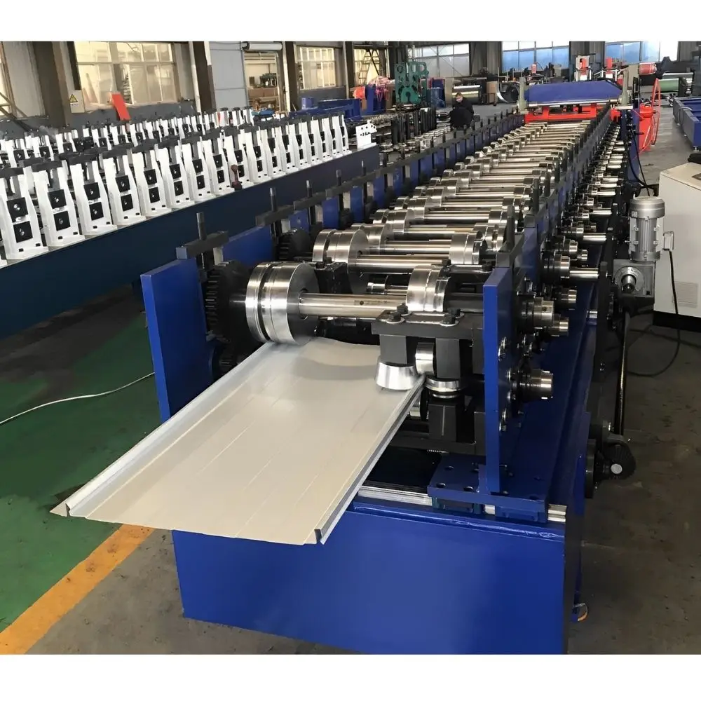 Automatically Width Adjustable Perforated Holes Bemo Standing Seam Roof Sheet Roll Forming Machine