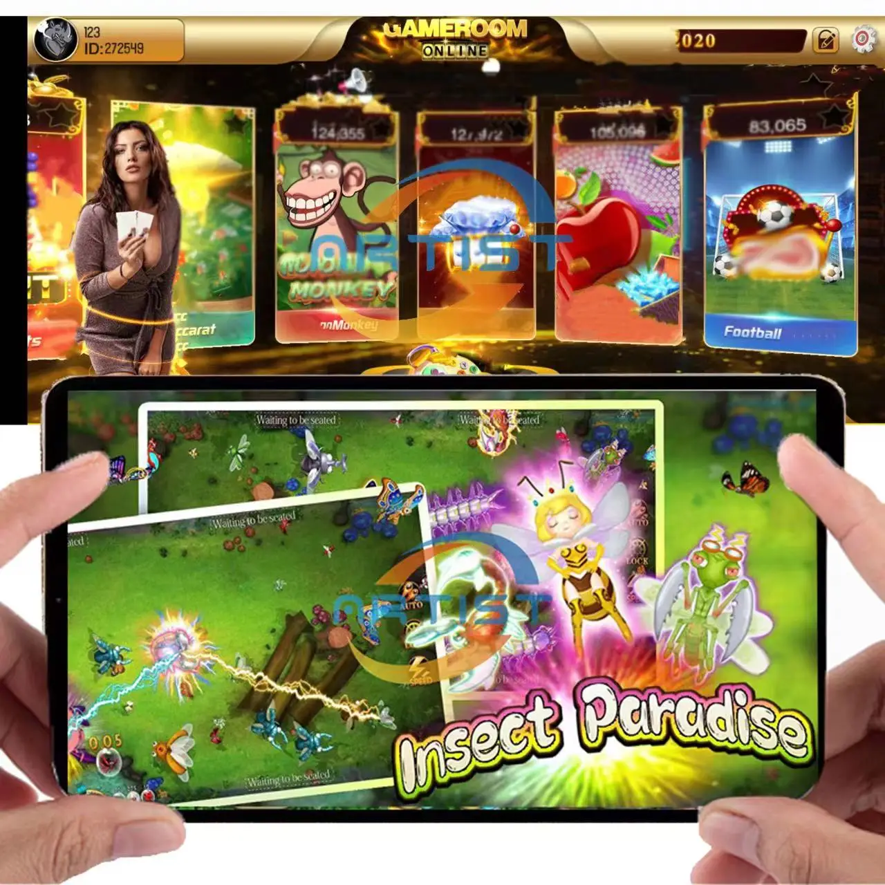 Расслабляющий дистрибьютор настольного игрового благородного Gameroom Orion Power Lucky Stars мульти онлайн-игрового программного обеспечения