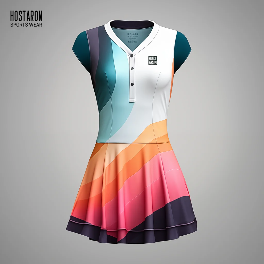 HOSTARON Custom One Piece Fitness Active Gym Pickleball Pant Skirt Tennis Set Dress Warm-up Short Women