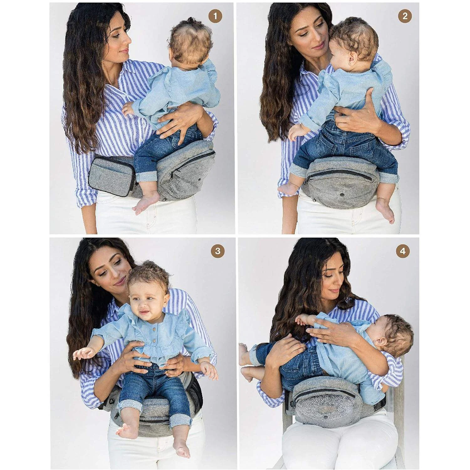 Waterproof Multifunction Foldable Oxford Safety Fabric Baby Hipseat Carrier Travel Mommy Comfort Hip Seat Baby Carrier