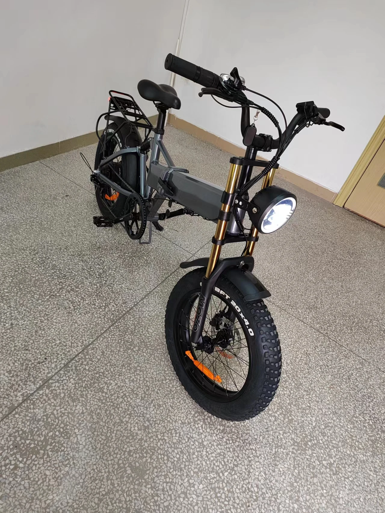 Ebike 1000w 12.8/14/17.5/21ah48v Korea battery 7speed full suspension hydraulic brake55kmh folding 20 Fat tire electric bicycle
