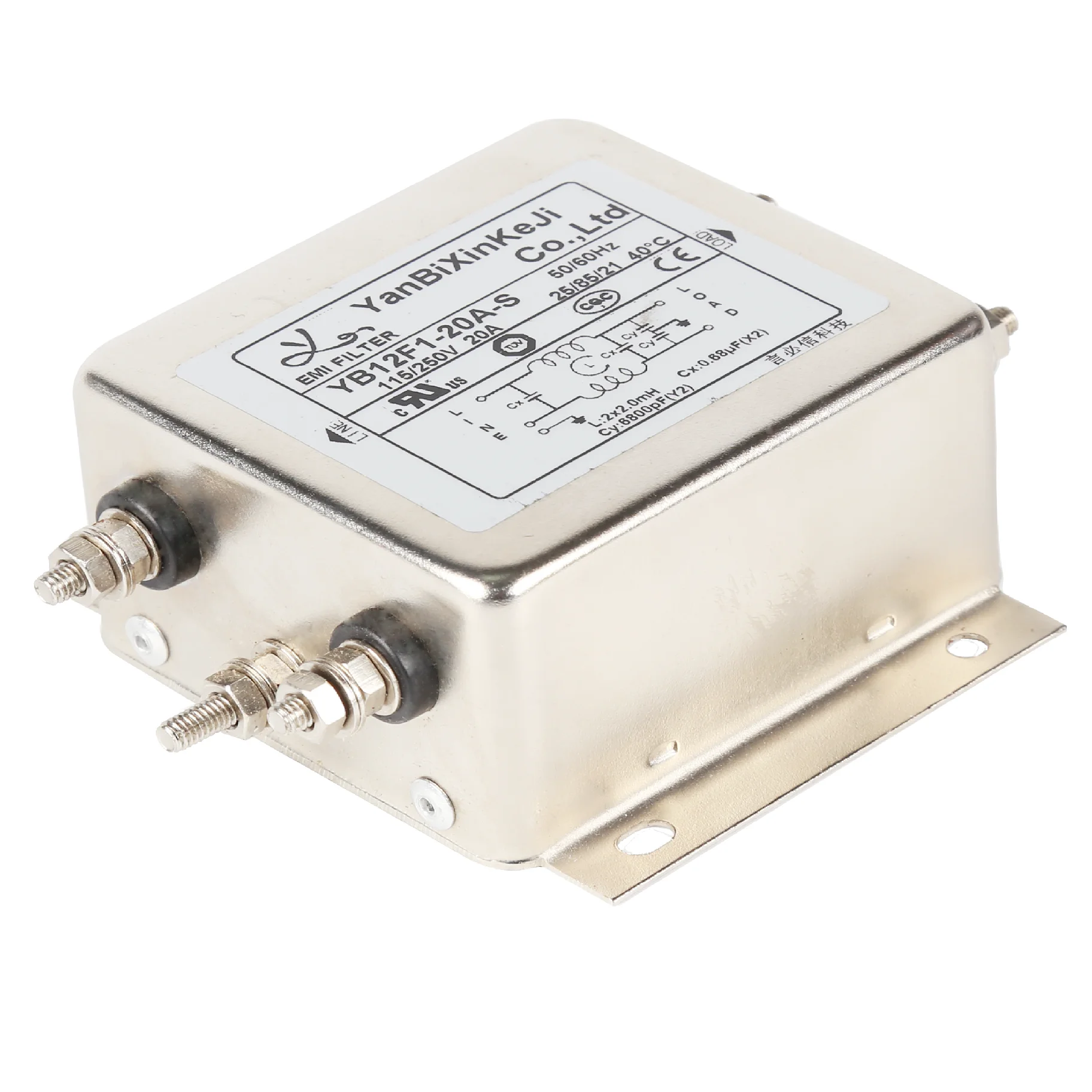 YB-F серии EMI фильтры AC/DC Power фильтры нижних частот однофазный фильтры для электротехнического оборудования